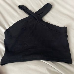 cross neck crop top